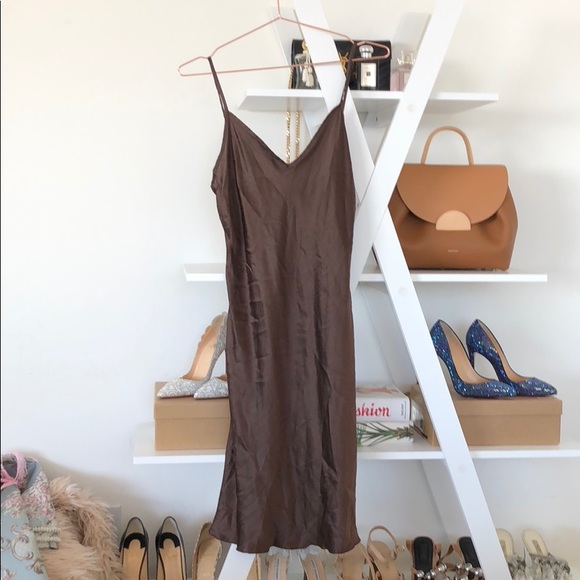 chocolate slip dress